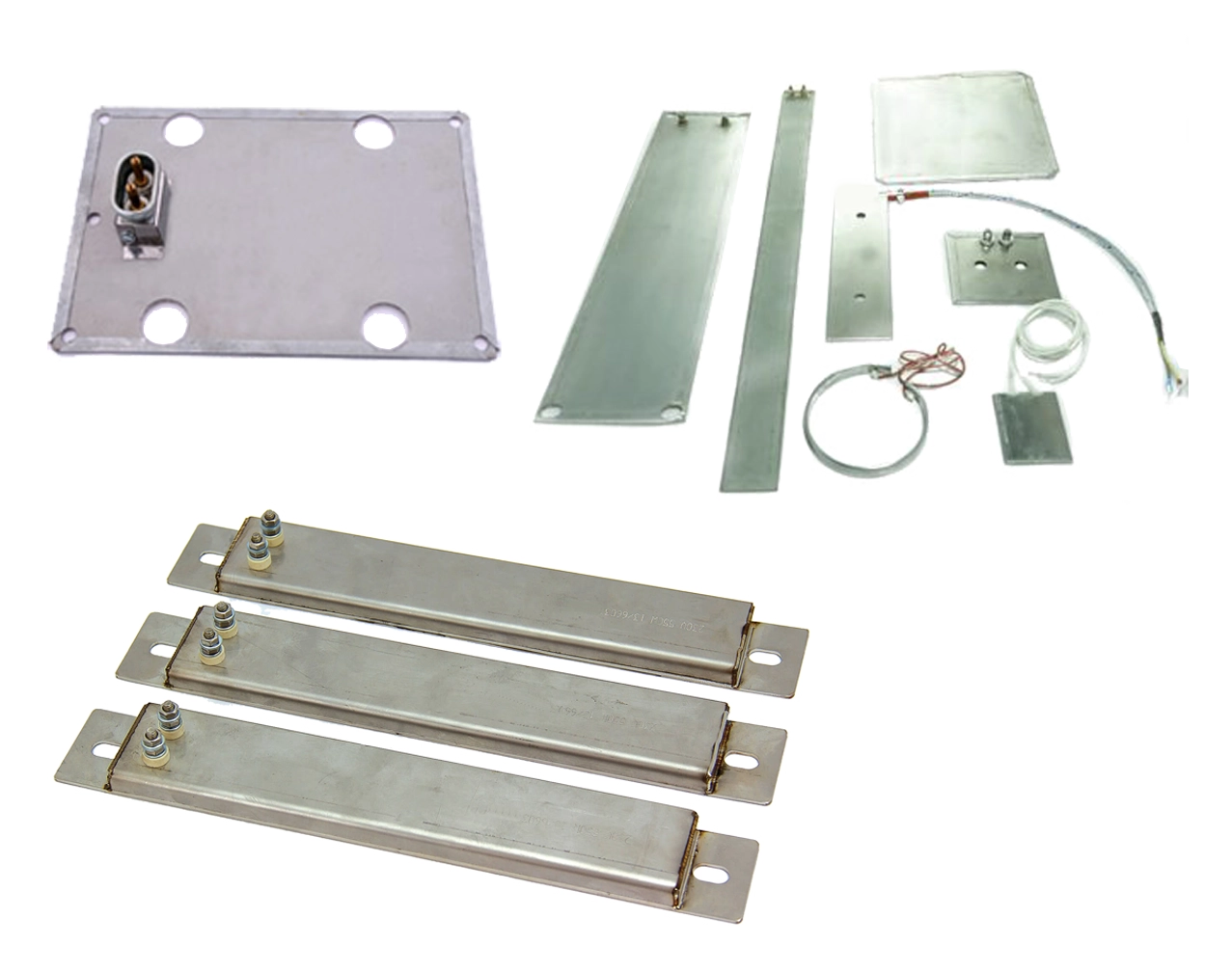 fotografía de diferentes resistencias planas